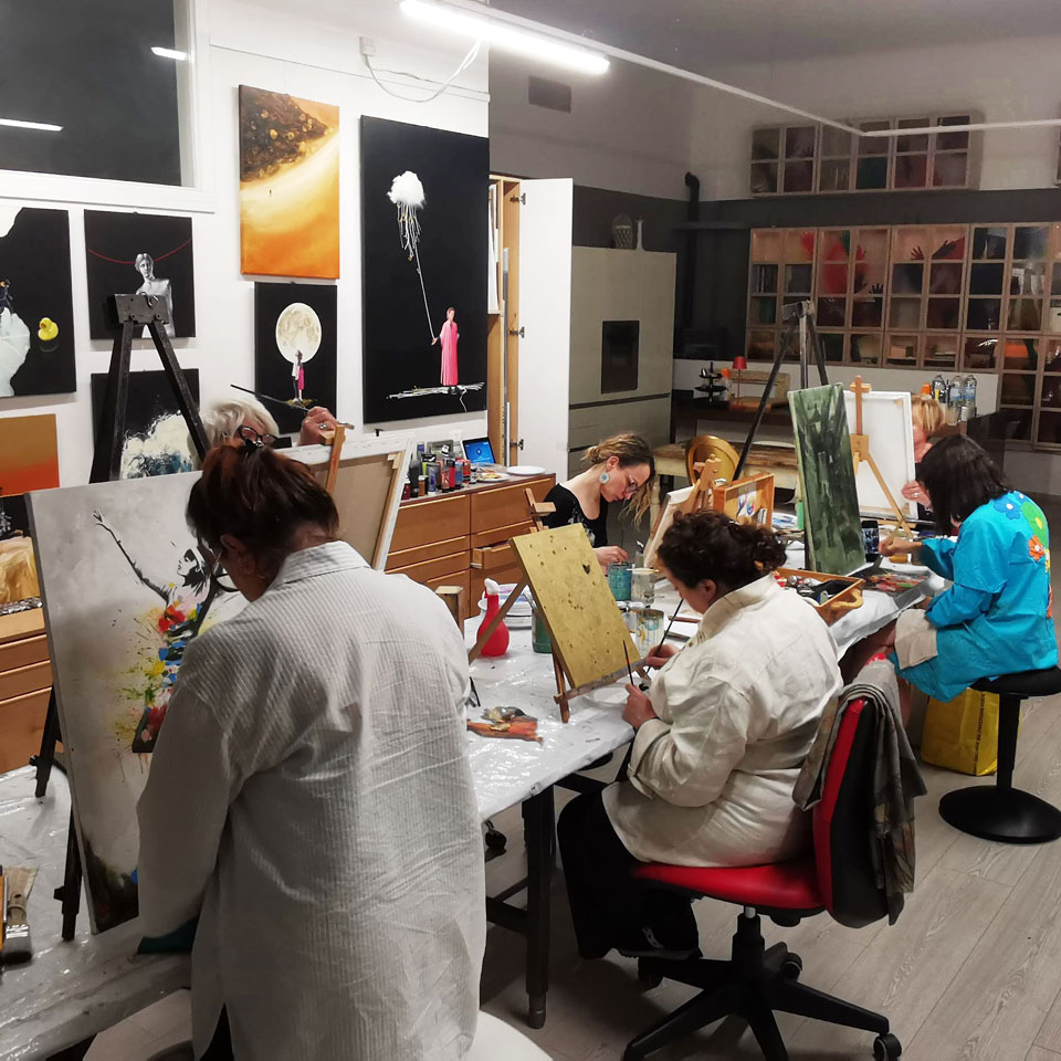Corso di pittura a Milano con Paolo di Rosa